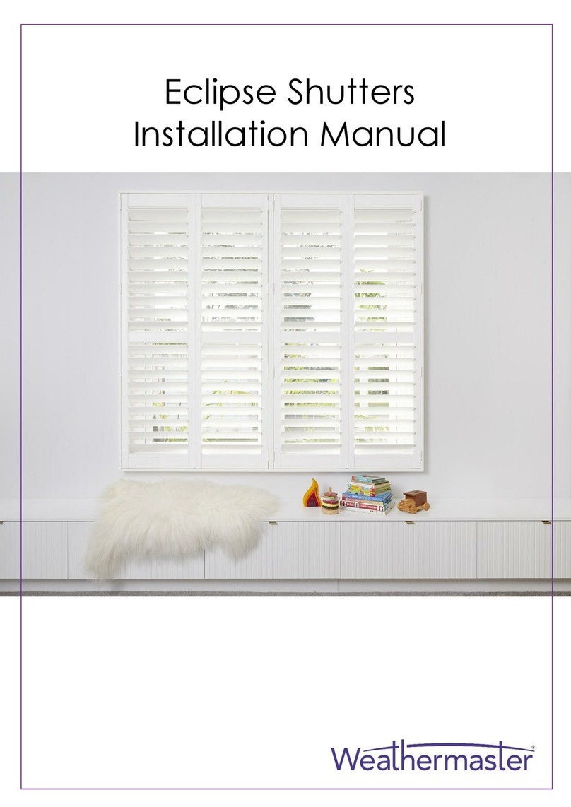 WeatherMaster Eclipse Shutters Manuale utente