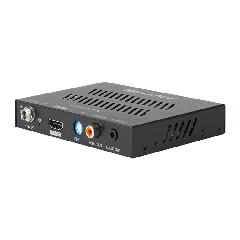 Binary 260 Series Manuale utente