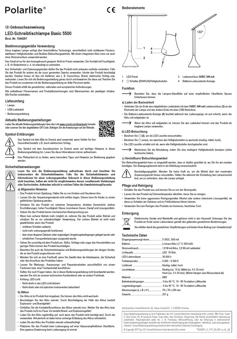 Polarlite Basic 5500 Manuale utente