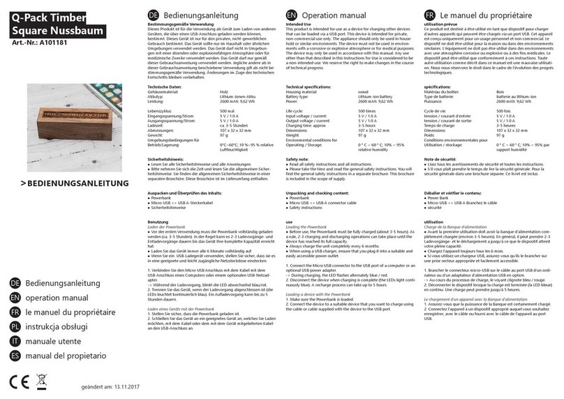 Vim Solution Q-Pack Timber Manuale utente