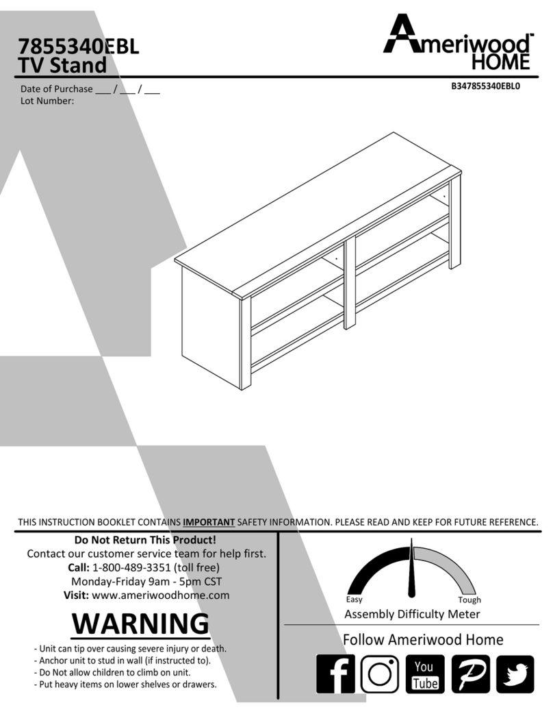 Ameriwood HOME 7855340EBL Manuale utente