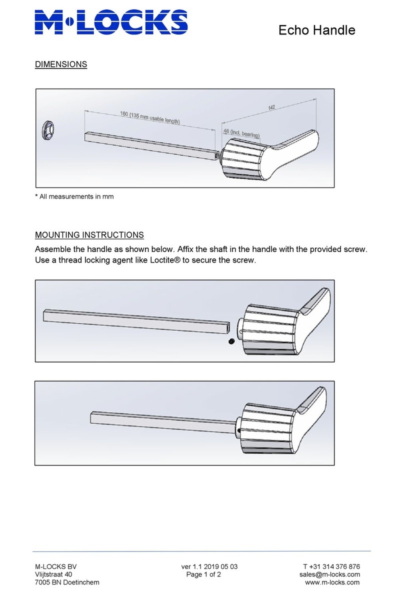 M-LOCKS Echo Handle Manuale utente