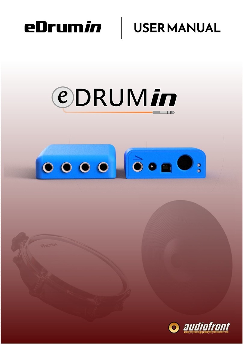 Audiofront eDRUMin Manuale utente