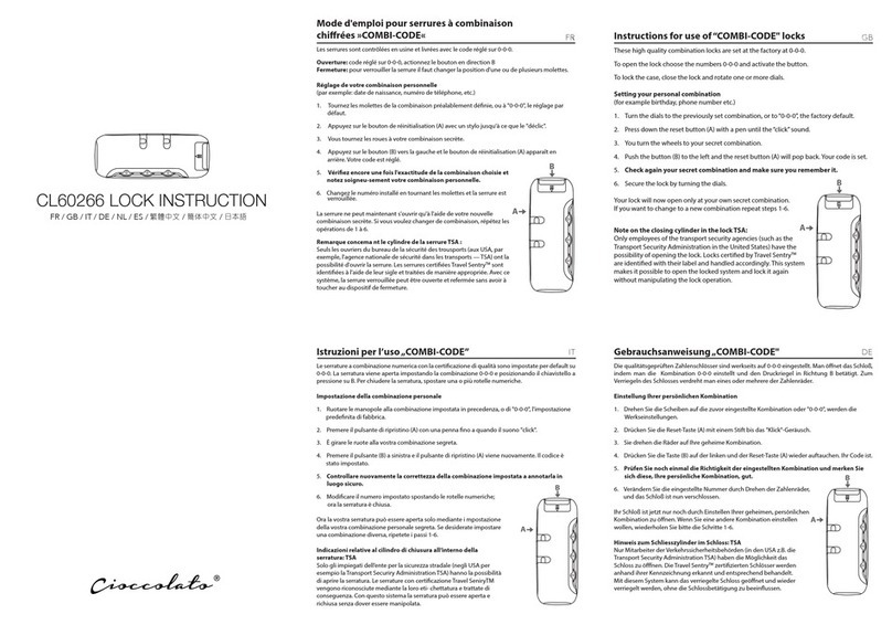 Cioccolato COMBI-CODE CL60266 Manuale utente