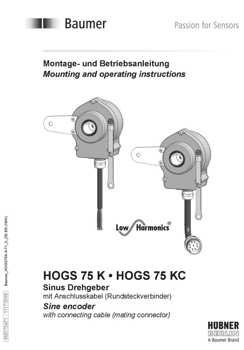 Baumer HUBNER BERLIN Low Harmonics HOGS 75 Manuale di servizio