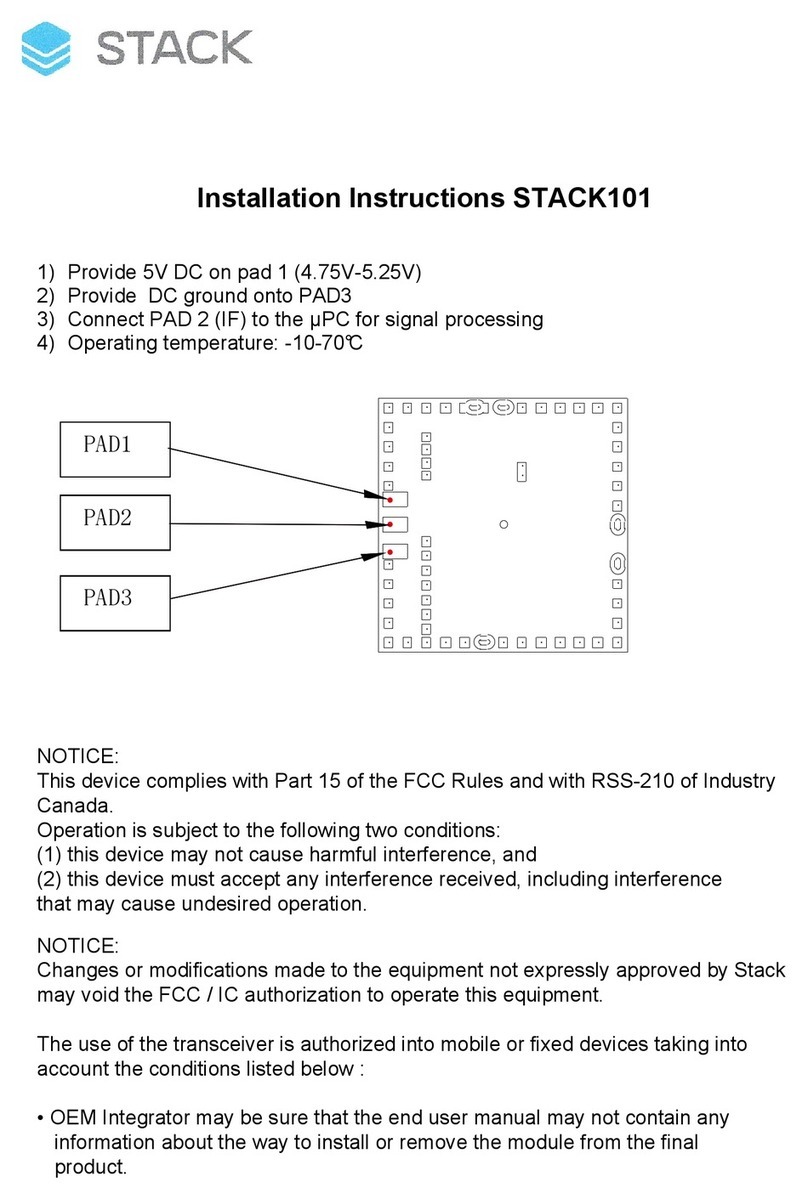 Stack STACK101 Manuale utente