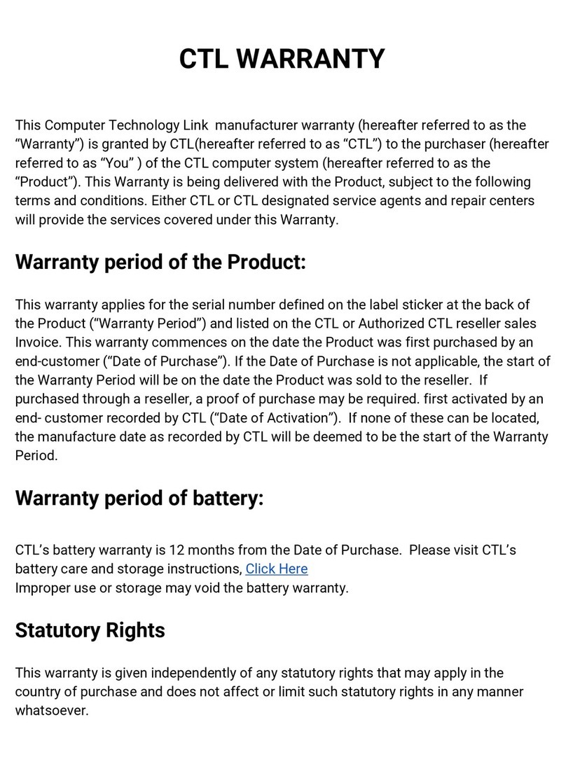 Computer Technology Link CTL Manuale utente