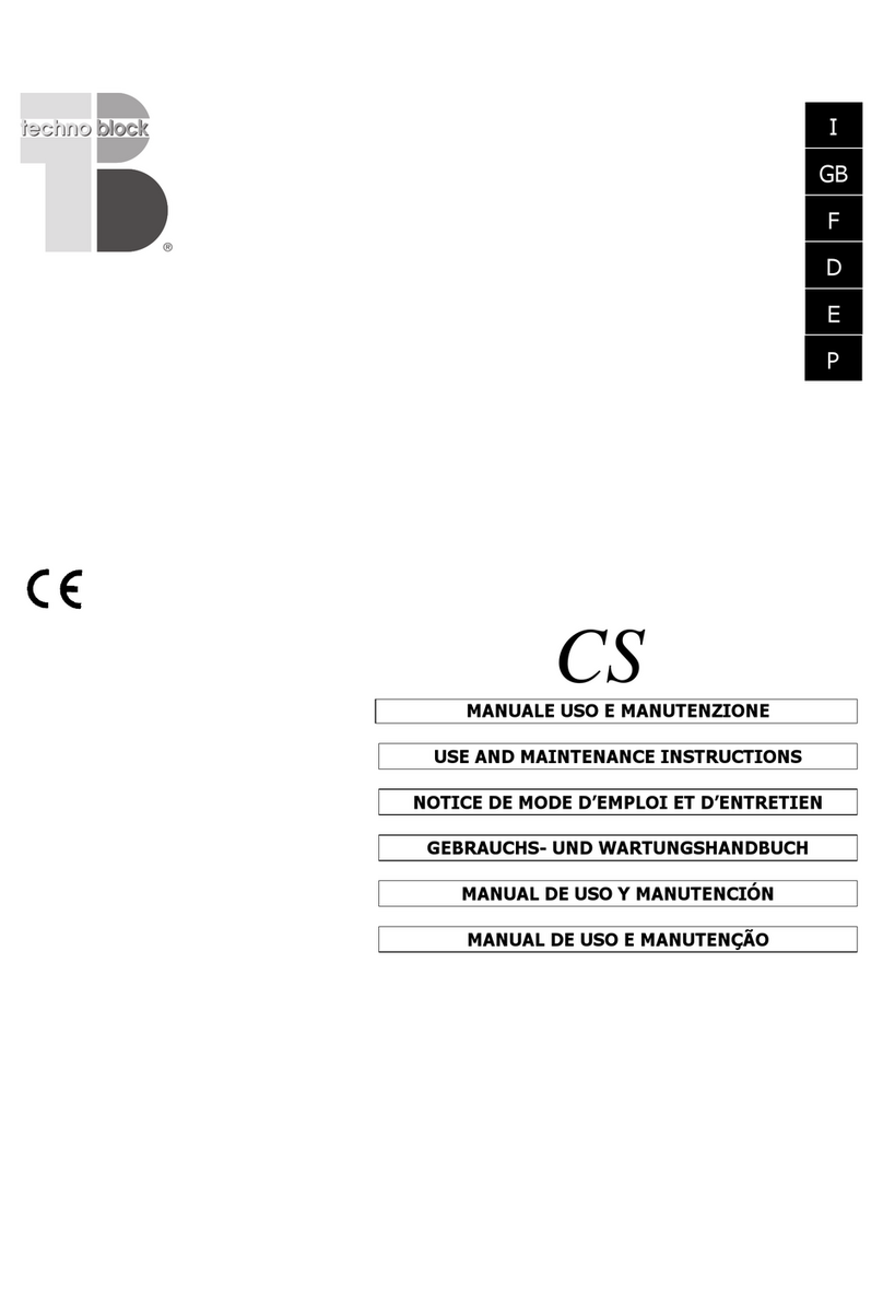 Techno Block CS Istruzioni operative