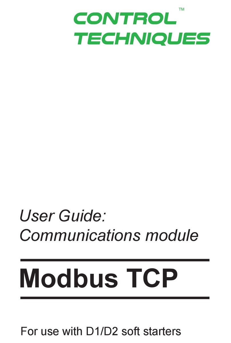 Control Techniques Modbus TCP Manuale utente
