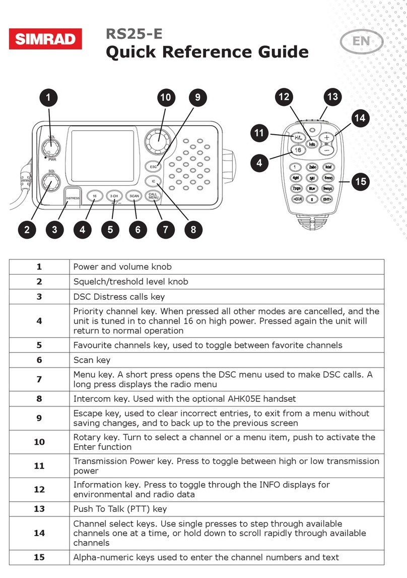 Simrad RS25-E Manuale utente