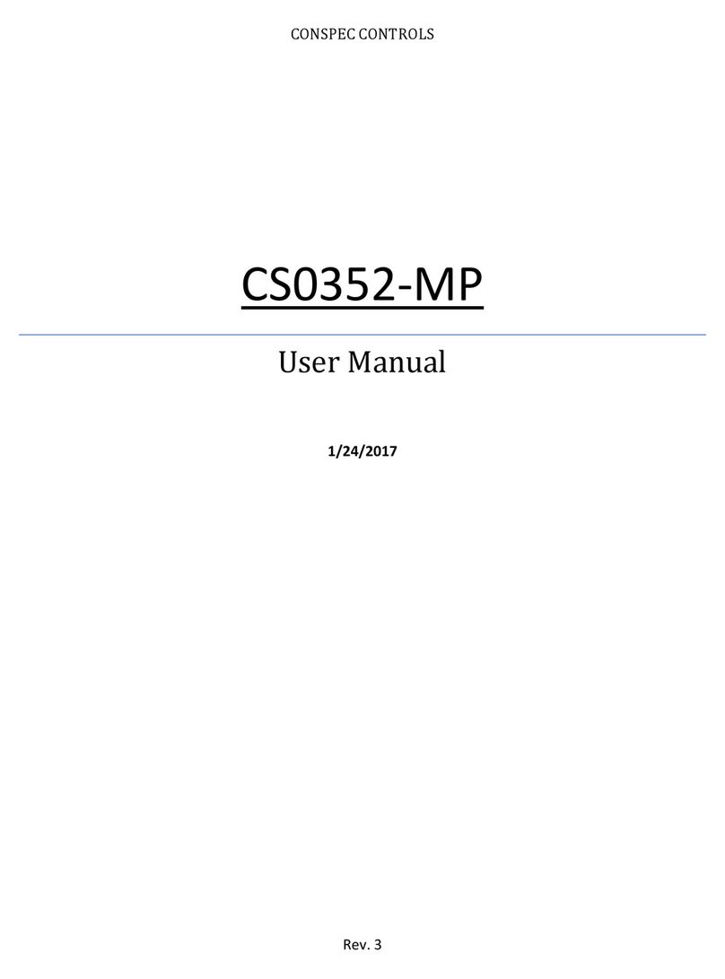 Conspec Controls CS0352-MP Manuale utente