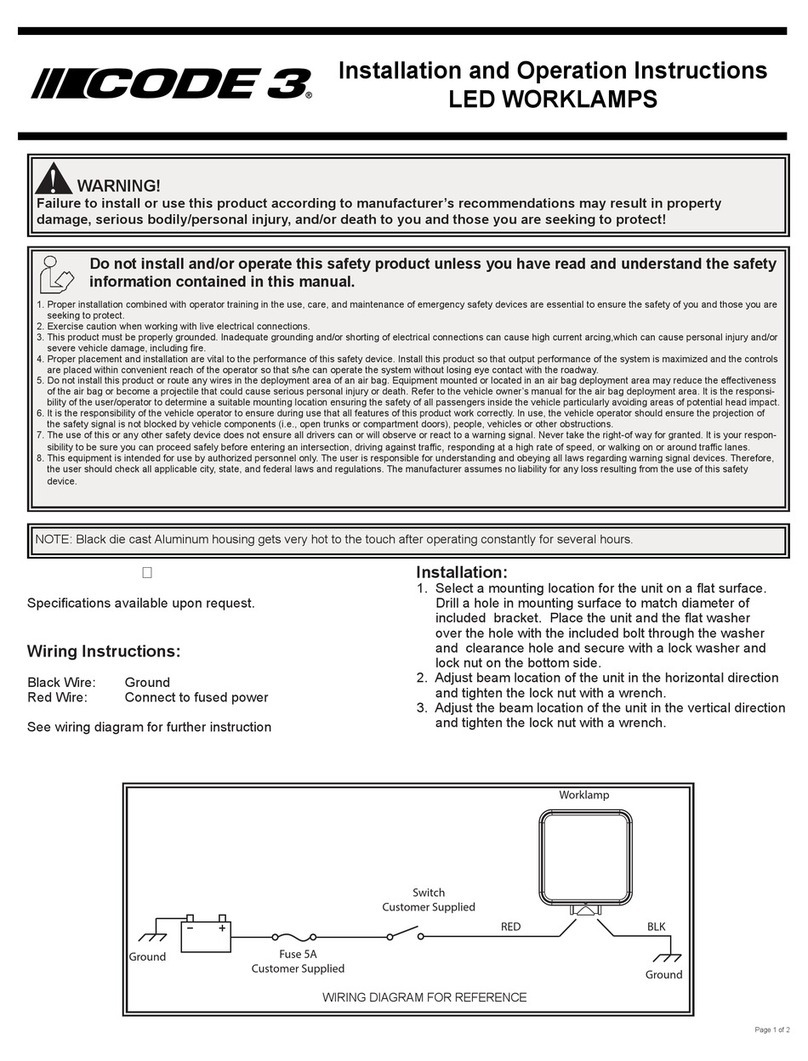Code 3 CW4020 Manuale utente