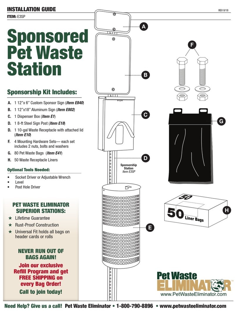 Pet Waste Eliminator E3SP Manuale utente