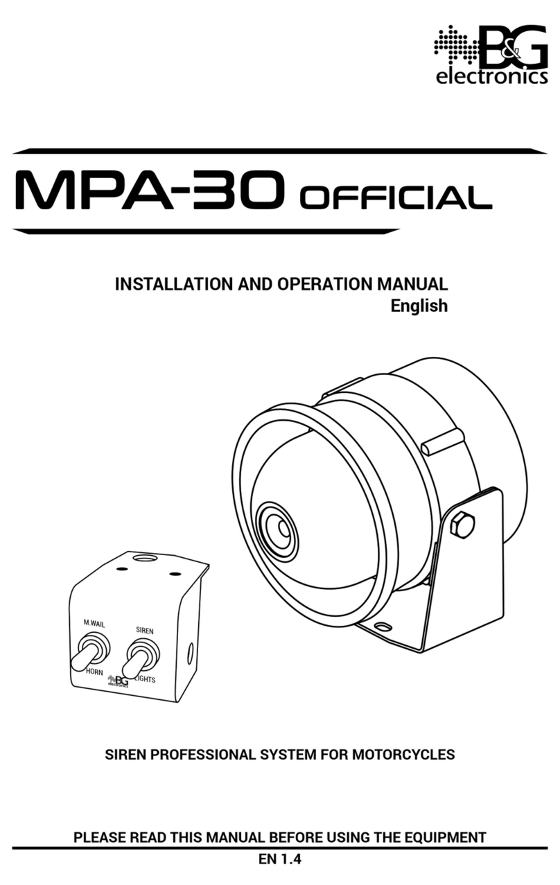 B&G electronics MPA-30A Manuale utente