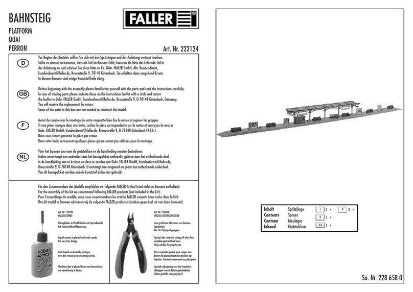 Faller PLATFORM Manuale utente