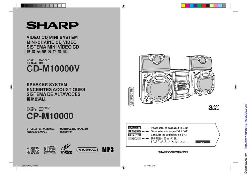 Sharp CD-M10000V Manuale utente