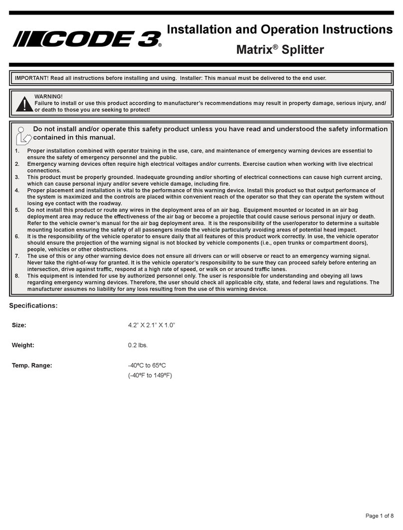 Code 3 Matrix Manuale utente
