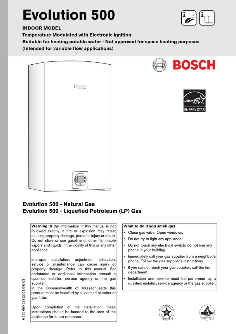 Bosch Evolution 500 Manuale utente