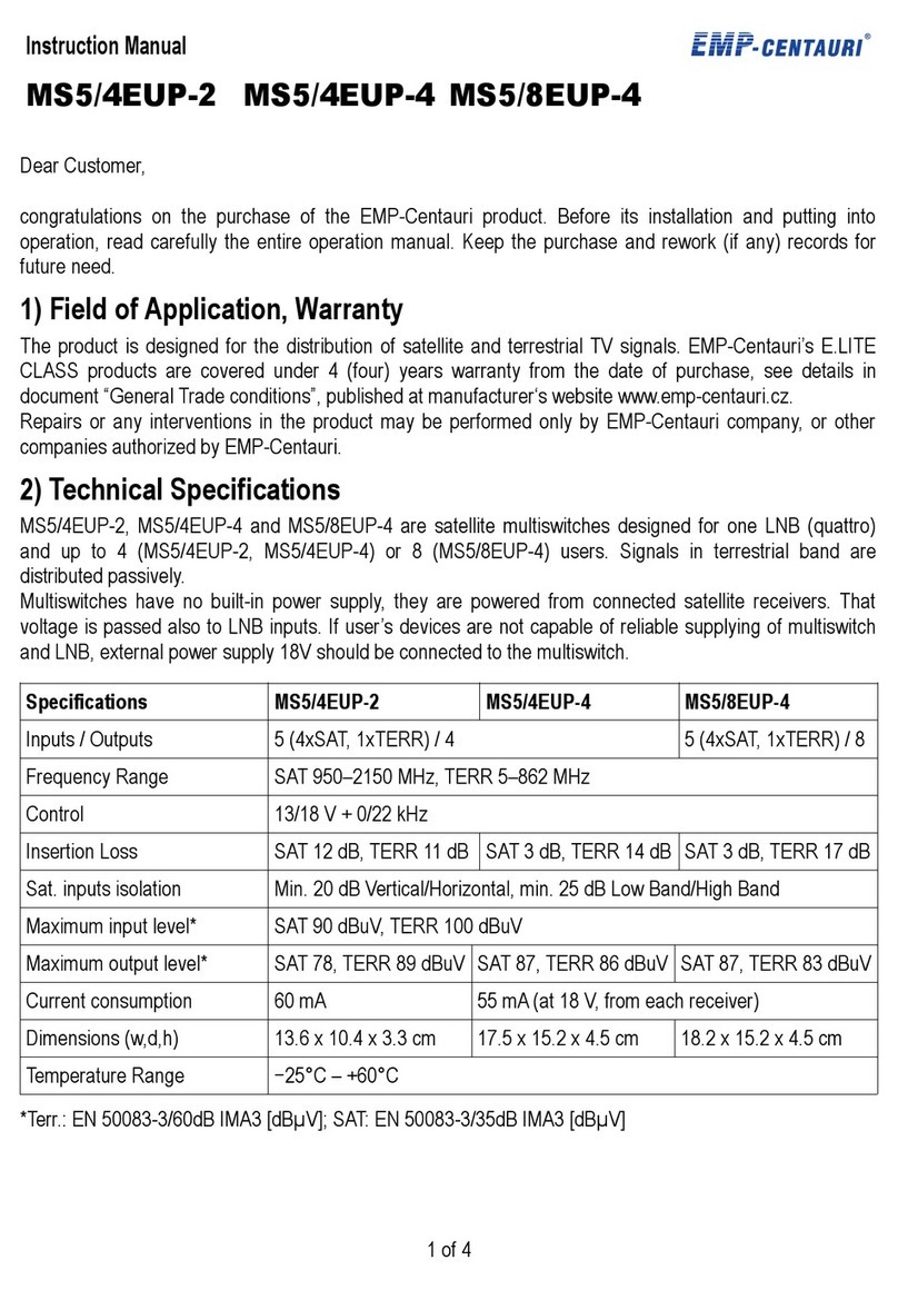 EMP-Centauri MS5/4EUP-2 Manuale utente