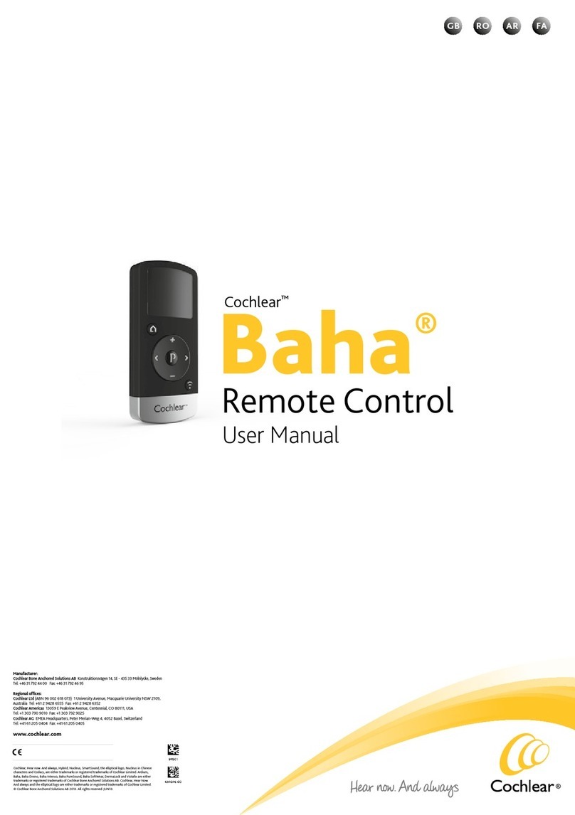 Cochlear Baha Manuale utente