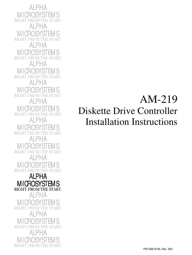 Alpha Microsystems AM-219 Manuale utente