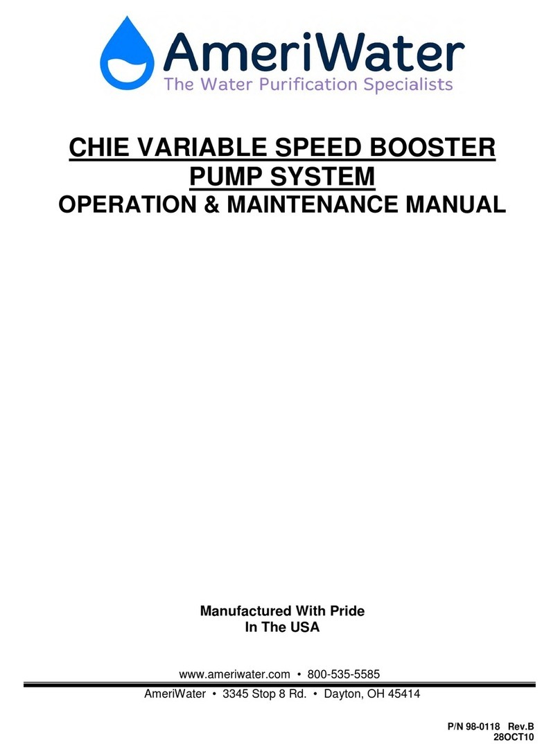 AmeriWater CHIE VARIABLE SPEED BOOSTER PUMP SYSTEM Manuale