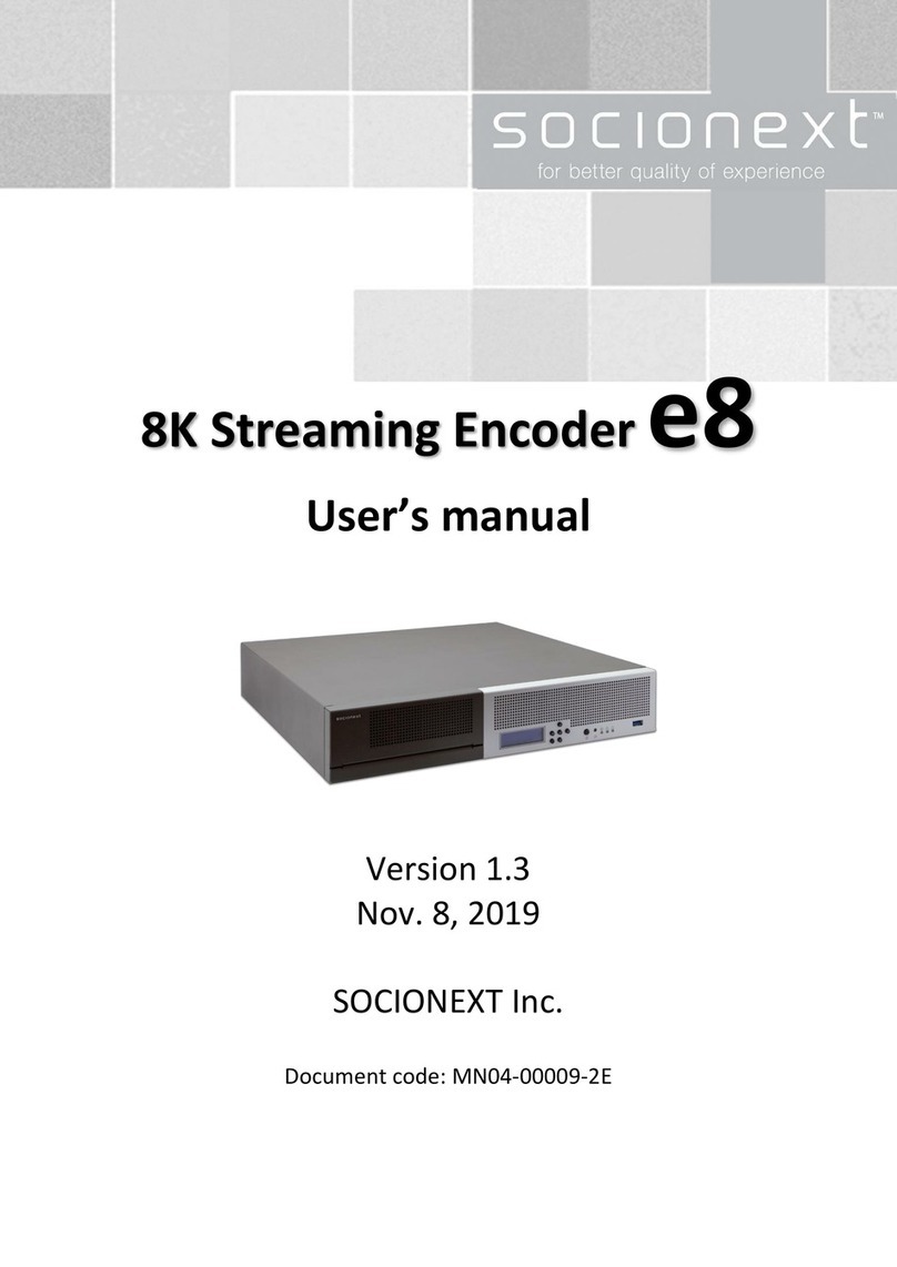 Socionext e8 Manuale utente