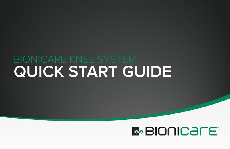 Bionicare KNEE SYSTEM Manuale utente