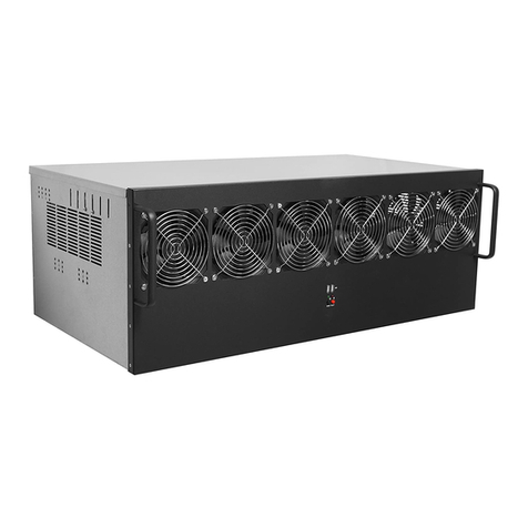 Ledgerware 13 GPU Mining Rig Case Manuale utente