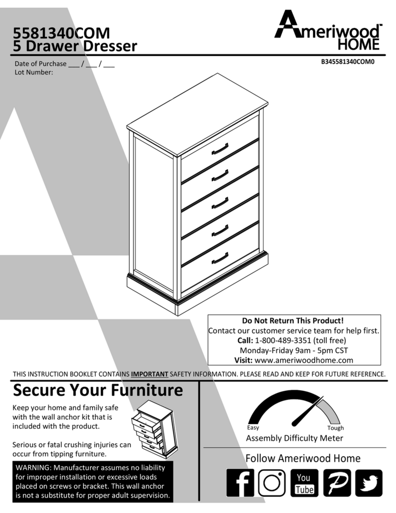 Ameriwood HOME B345581340COM0 Manuale utente