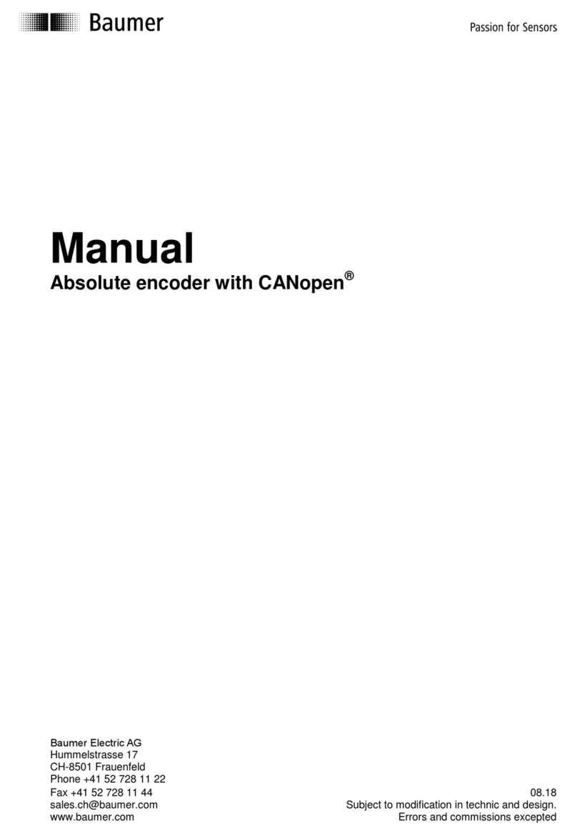 Baumer EAM MT Series Manuale utente