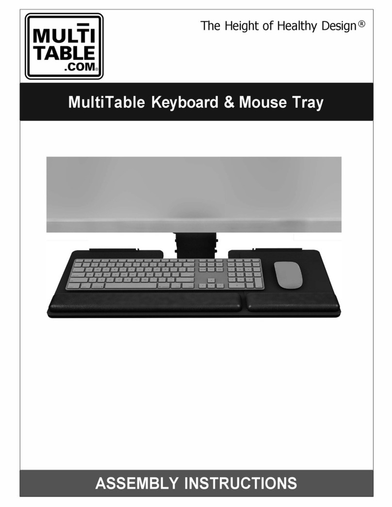 MultiTable Keyboard & Mouse Tray Manuale utente