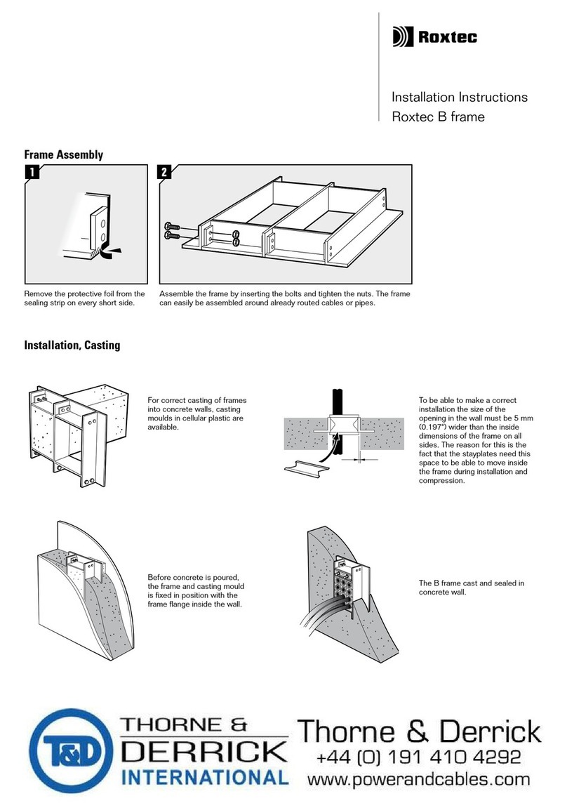 Roxtec B frame Manuale utente
