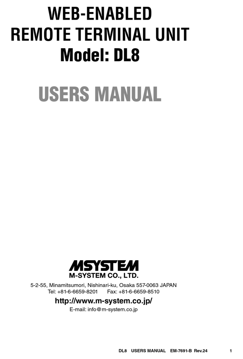 M-system DL8 Series Manuale utente