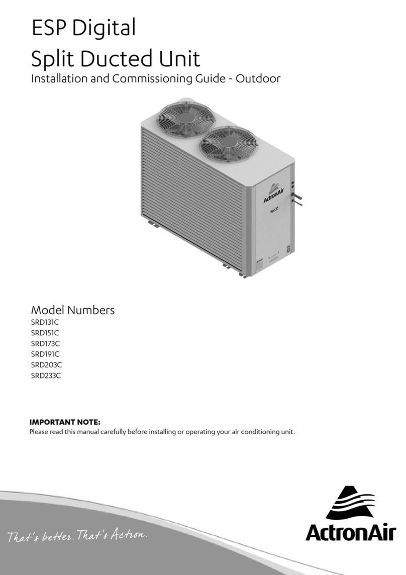 ActronAir ESP Digital SRD131C Manuale utente