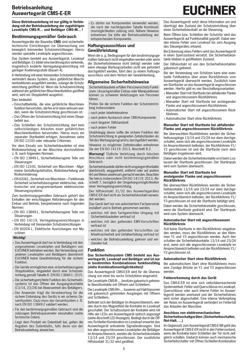 EUCHNER CMS-E-ER Manuale utente