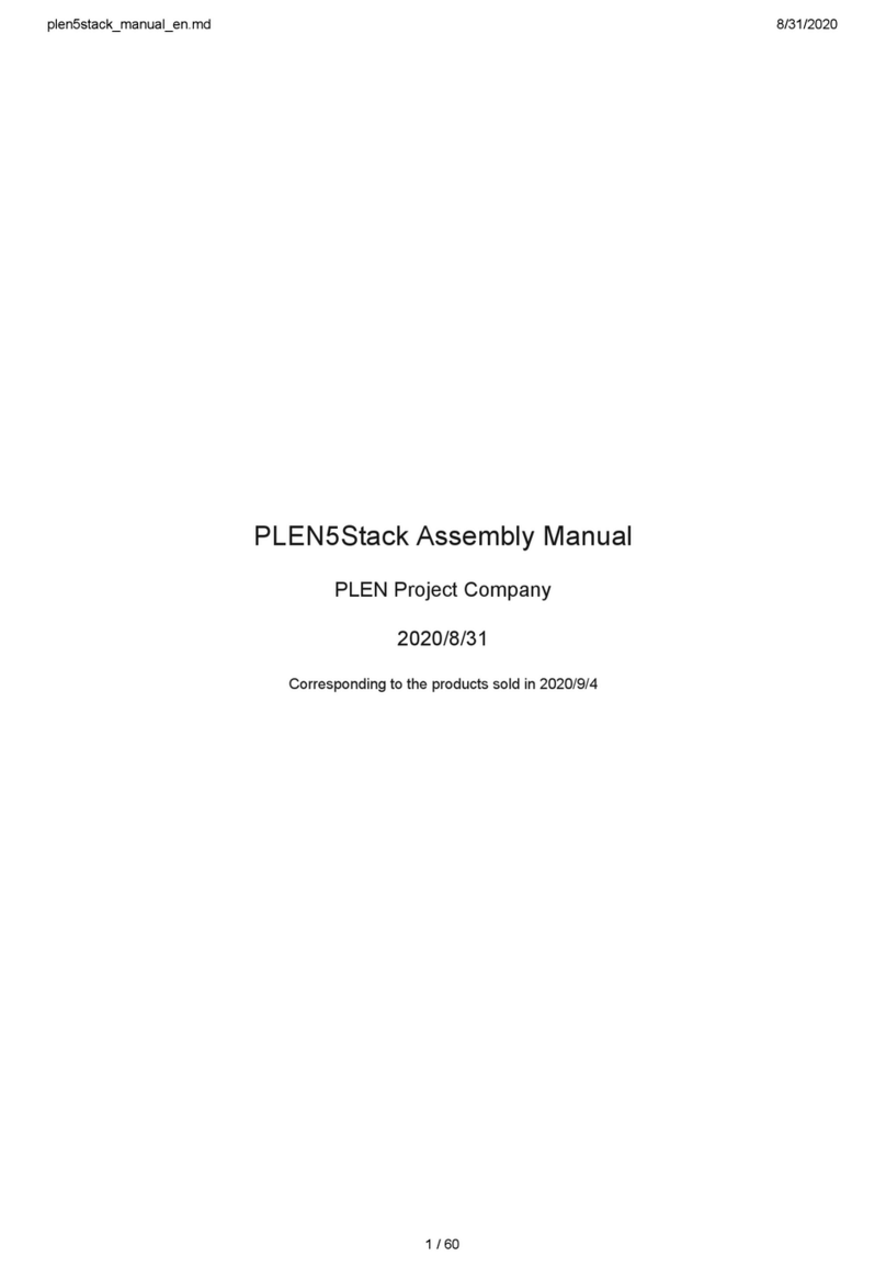 PLEN Project PLEN5Stack Manuale utente
