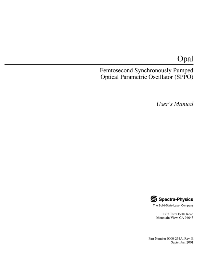 Solid-State Laser Spectra-Physics Opal Manuale utente