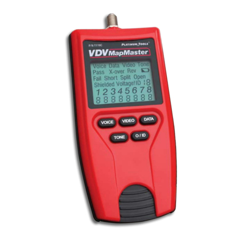 Platinum Tools VDV MapMaster Manuale utente