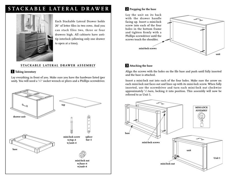LEVENGER Stackable Lateral Drawer Manuale utente