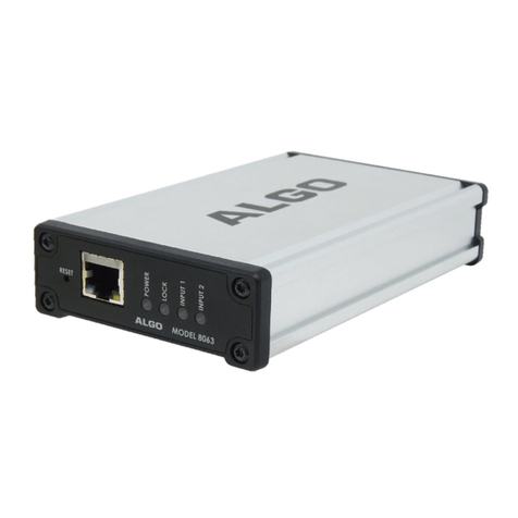 Algo 8063 Manuale utente