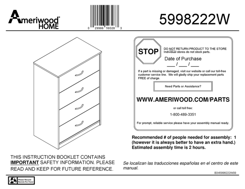Ameriwood HOME 5998222W Manuale utente