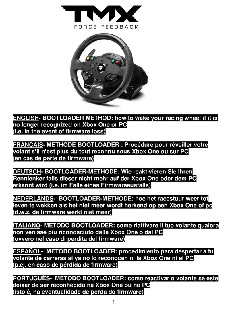 Thrustmaster TMX Force Feedback Manuale utente