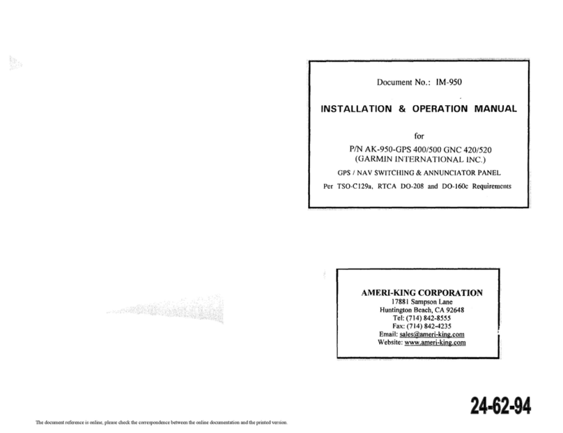 Ameri-King AK-950 Series Manuale del proprietario Ameri-King AK-950 Series Manuale del proprietario
