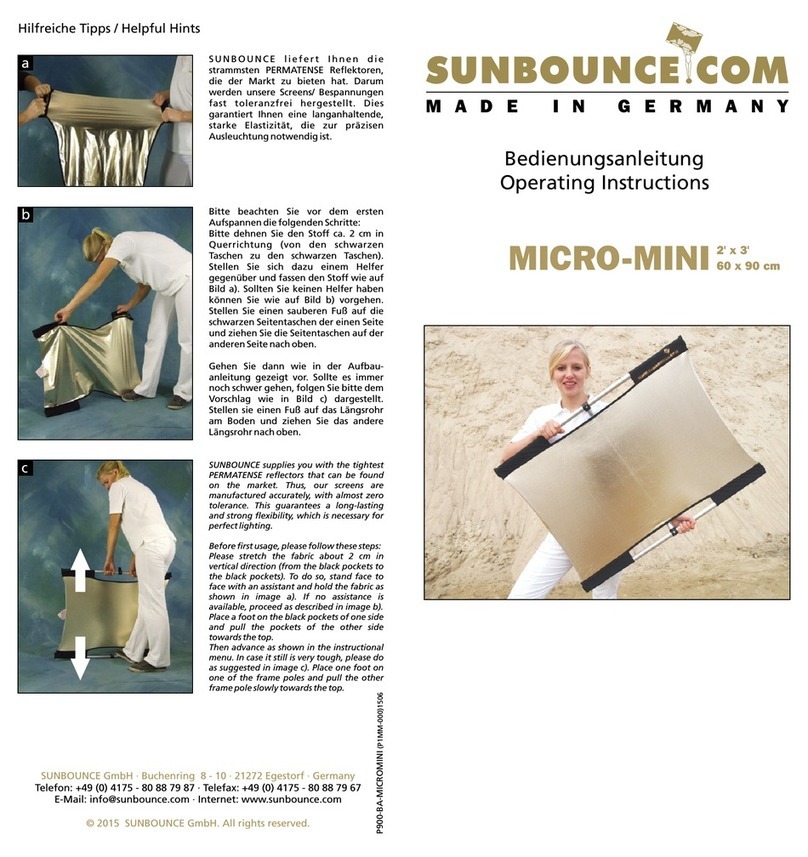 SUNBOUNCE.COM MICRO-MINI Manuale utente