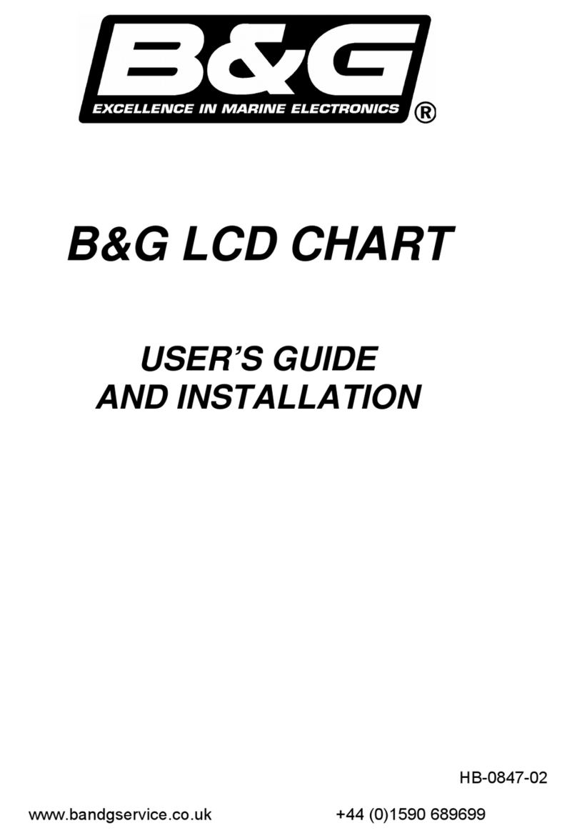 B&G LCD CHART Manuale di istruzioni