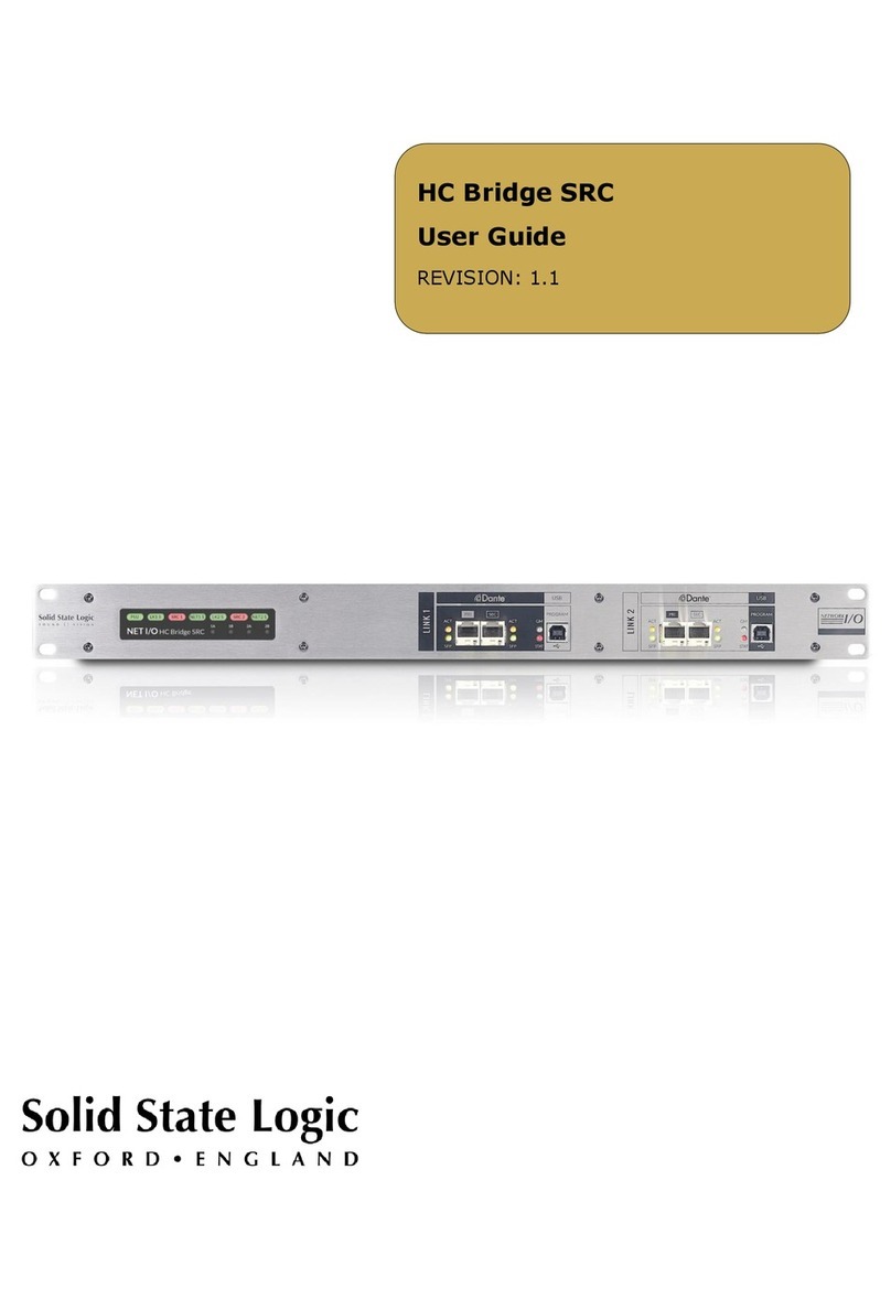 Solid State Logic HC Bridge SRC Manuale utente