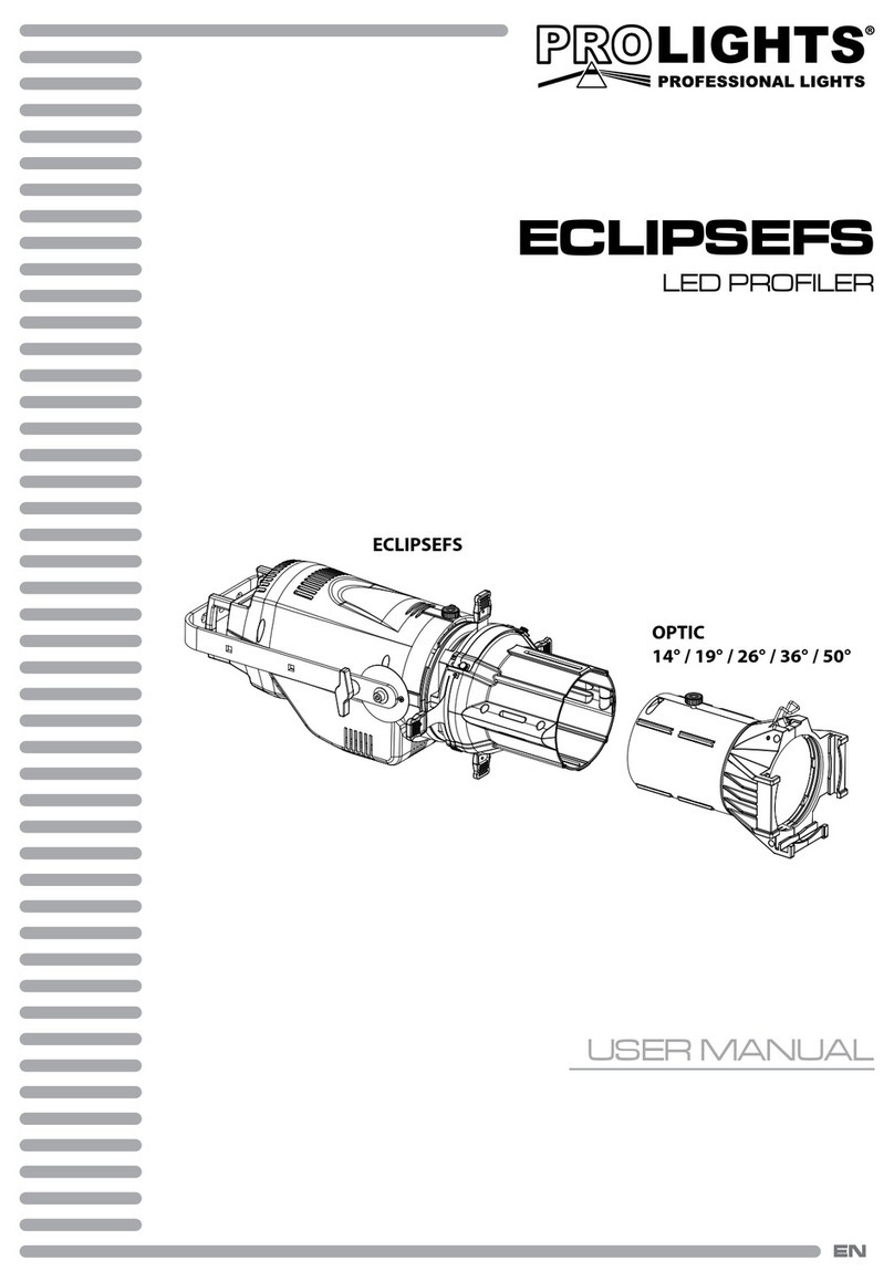 ProLights ECLIPSEFS Manuale utente ProLights ECLIPSEFS Manuale utente