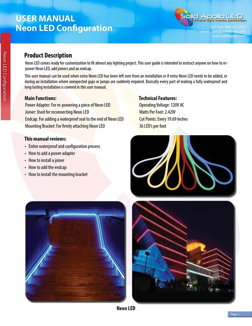 Solid Apollo Neon LED Manuale utente