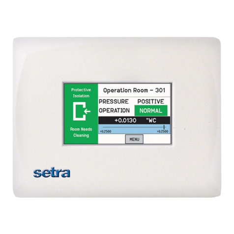 Setra Systems SRCM Manuale di istruzioni